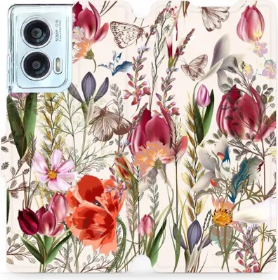 Produktbild von Handyhülle mit klappe für Motorola Edge 50 Fusion, Mobiwear Book, Blumenstrauß