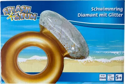 Produktbild von Splash & Fun Schwimmring, Schwimmreifen Diamant mit Glitter - Nr.: 77805656
