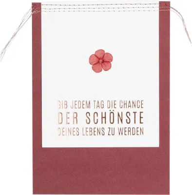 Produktbild von Poesieblütenkarte "Gib jedem Tag"