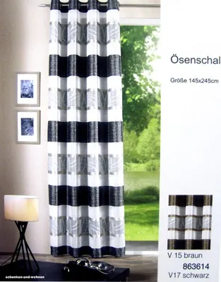 Produktbild von Ösenschal mit 8 Metallösen - No. 863614-V15 Braun - ca. 145 x 245 cm