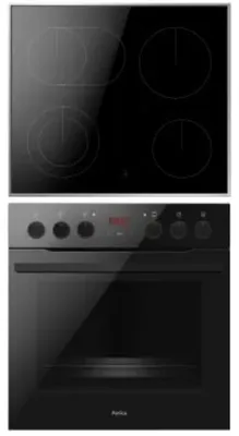 Produktbild von Amica EHCX 933 200 S, Keramik, 4 Zone(n), Glaskeramik, Schwarz, Drehregler, 52,5 cm