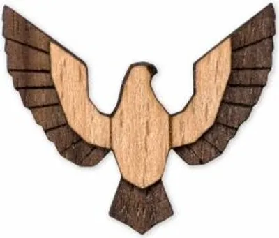 Zdjęcie produktu dla BeWooden drewniana broszka Falco Broszka uniwersalna