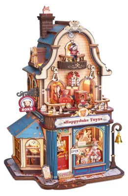 Obrázok produktu pre Happyduke Toys miniatúrny domček DIY 3D puzzle s LED osvetlením Robotime