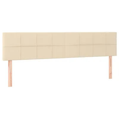 Immagine prodotto di vidaXL Testiere 2 pezzi Tessuto Crema 90x5x78/88 cm