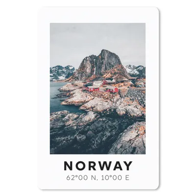 Produktbild von MuchoWow® Mauspad Mousepad Norwegen - Bergen - Skandinavien 18x27 cm - Mousepads - Maus Mat - Pad - Mausunterlage