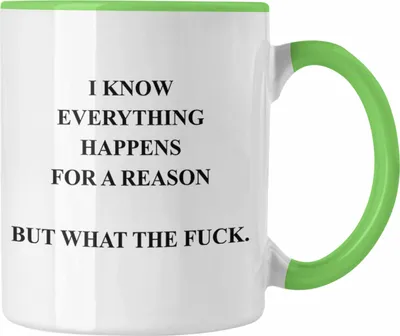 Produktbild von Trendation - Lustige Tasse mit Spruch für Frauen Männer Arbeit Büro Lustig Tassen Becher mit Sprüchen Kollegin Geschenk Sarkasmus WTF (Grün)
