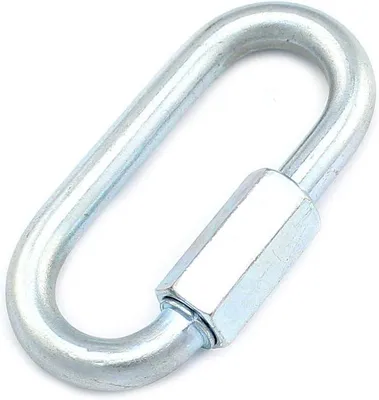 Produktbild von 10 Kettennotglieder 4mm Kettenglied DIN 5299 Schraubglied für Kettenverschluss