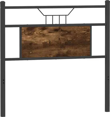 Produktbild von vidaXL Ersatz-Kopfteil Räuchereiche 90 cm Holzwerkstoff und Stahl