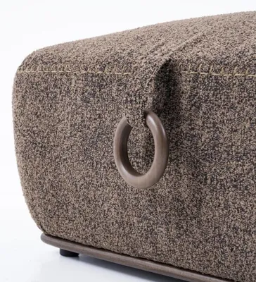 Immagine prodotto di Sgabello ottomano Pouf moderno in tessuto Design Soggiorno Nuovo