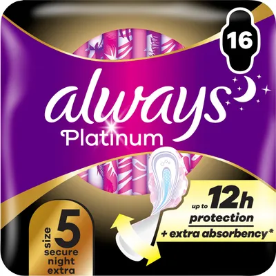 Produktbild von ALWAYS Platinum Secure Night Extra 16 ks