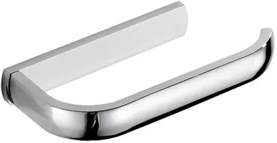 Zdjęcie produktu dla Srebrny uchwyt na papier toaletowy – chromowany,  (19,5 cm × 8,8 cm × 2,6 cm)