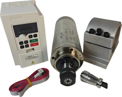 Productafbeelding van 2,2 kW spindelmotor, luchtgekoeld, met een nauwkeurige regelsnelheid van 10-24000 omwentelingen per minuut, set van 5