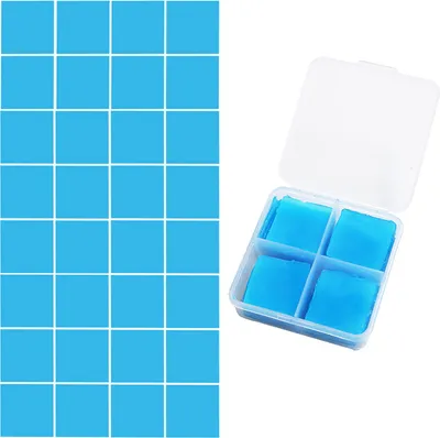 Produktbild von Modrá 32 kusů diamantové malířské lepidlo, 5D diamantový malířský vosk DIY malířské lepidlo hlína s úložným boxem pro diamantové malování vyšívací nástroj příslušenství řemeslné sady