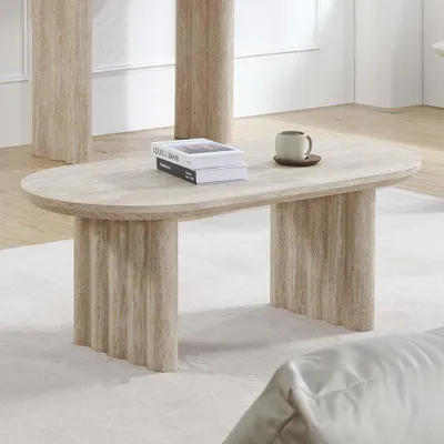 Produktbild von Milton & Oldbrook Couchtisch 120 cm Zafra Travertinlook