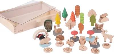 Immagine prodotto di Set di 37 figure in legno per attività didattiche Foresta