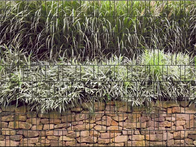 Produktbild von Bedruckter Sichtschutz STEINMAUER Zaun Sichtschutzstreifen 2,5m x 1,8m