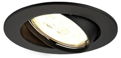 Image de Ledvion spot encastrable LED rond noir 3W dimmable blanc neutre