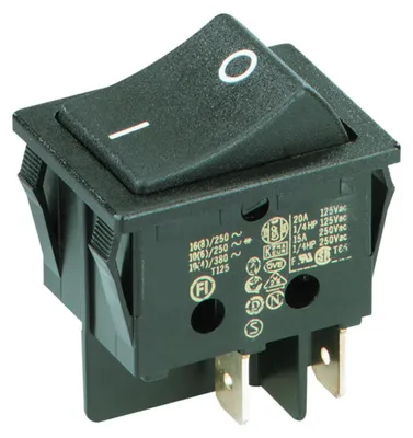 Produktbild von Bachmann 924.095 - Wippschalter - 2P - Schwarz - 250 V