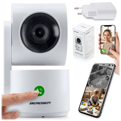 Zdjęcie produktu dla Kamera Ip Obrotowa 3Mp Wi-Fi Tuya Niania Elektroniczna Śledzenie Ruchu