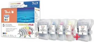 Produktbild von Peach 0F319256, Schwarz, Cyan, Magenta, Gelb, 5 Stück(e), Multipack