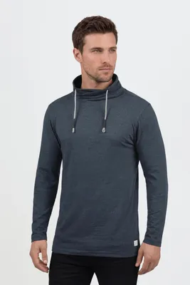Produktbild von BLEND BHPallo Herren Longsleeve Langarmshirt Shirt mit Tube-Neck-Kragen