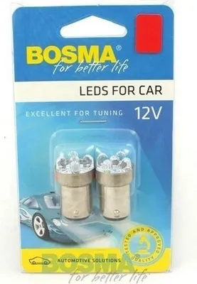 Obrázok produktu pre Karta Bosma A 2 5 žiaroviek 12V Bay15d červená