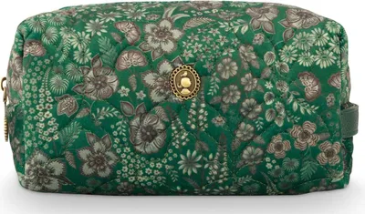 Produktbild von Pip Studio Kulturbeutel Coco Cosmetic Bag Quilted Daisy Dreams Green grün