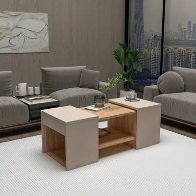 Immagine prodotto di Usseglio - Tavolino da Salotto, 100x40x37h cm Marrone Rovere, un Vano