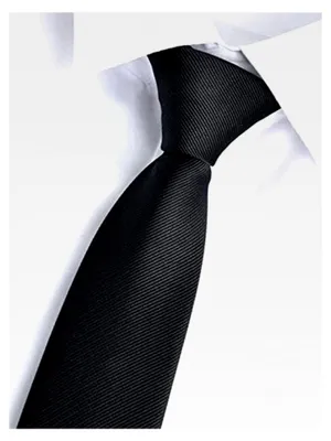 Produktbild von Reißverschluss Krawatte 6 cm schmale Krawatte für Herren vorgebunden, Sicherheitskrawatte, Casual Business, Länge 48 cm - einfarbig