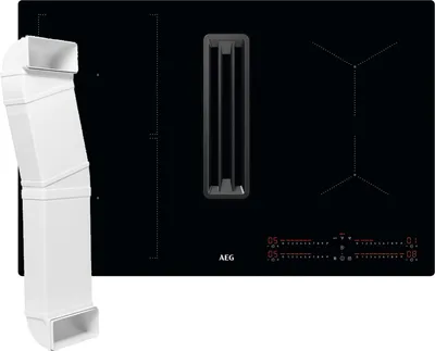 Produktbild von AEG CCE84543CB Bridge XT Kochfeldabzug Induktion inkl. M2CKCF01C Umluftset