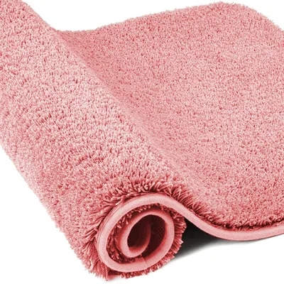 Immagine prodotto di Omgoods - Tappetino da bagno in microfibra super assorbente, 60 x 90 cm, rosa
