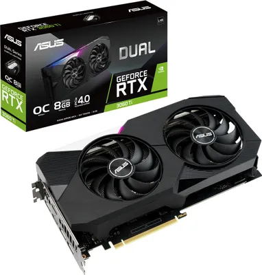 Produktbild von ASUS Dual GeForce RTX3060 TI 8GB OC Edition V2 Gaming Grafikkarte
