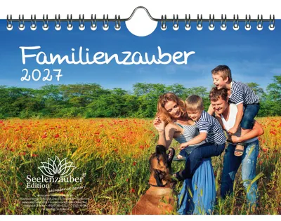 Produktbild von Familienzauber DIN A5 Kalender für 2027 Familie - Seelenzauber