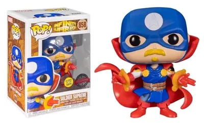 Obrázek produktu pro Funko POP Marvel Infinity Warps Soldier Supreme Glow in the Dark Marvel (858)