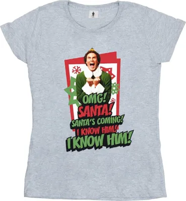 Produktbild von Elf - "OMG Santa" T-Shirt für Damen BI18790 (XXL) (Grau)