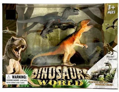 Produktbild von Dinosaurier Kunststofffigur 2-teiliges Set im Karton