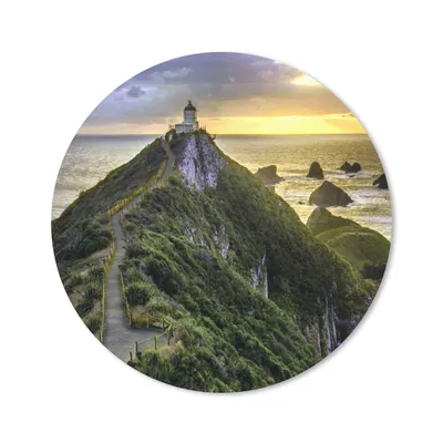 Produktbild von MuchoWow® Mauspad Mousepad Neuseeland - Straße - Turm 50x50 cm - Mousepads - Maus Mat - Pad - Mausunterlage - Vinyl