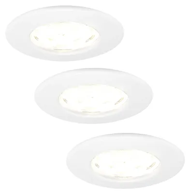 Image de Ledvion lot de 3 spot LED blanc 5W blanc chaud etanche IP65 IP6