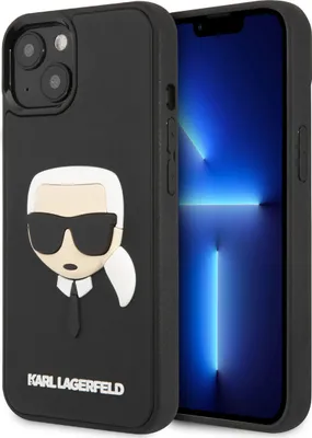 Image de Karl Lagerfeld Klhcp14Skh3Dbk Iphone 14/ 15 / 13 6,1 Czarny/Black Hardcase 3D Rubber Karl`s Head