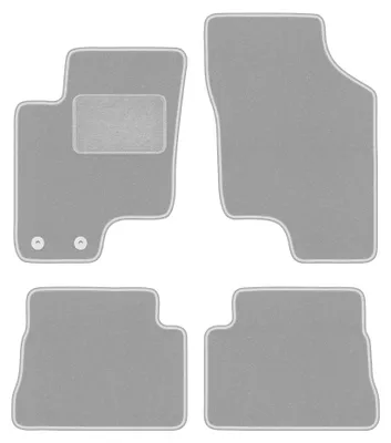 Obrázek produktu pro Velurové autokoberce pro: Hyundai Getz 2002-2010 (hatchback) – sada 4 ks, šedé, na míru – Wielganizator OSLO