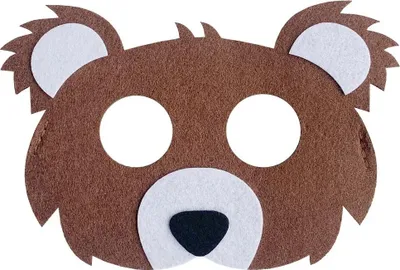 Immagine prodotto di Filzmaske Bär 18x12cm (Party, Kostümparty)