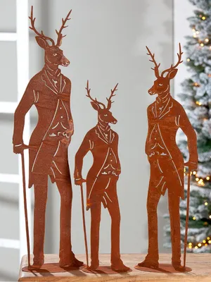 Produktbild von Gilde Hirsch "Sir Deer" Metall kupferfarben 26738