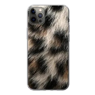 Produktbild von MuchoWow® Handyhülle Schutzhülle Hülle für iPhone 12 Pro Max Nahaufnahme Pantherdruck Silikon Softcase Handy Hülle - Hartschale