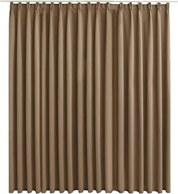 Produktbild von vidaXL Verdunkelungsvorhang mit Haken Taupe 290 x 245 cm