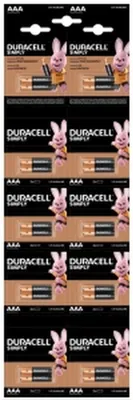 Image de Piles alcalines DURACELL Basic AAA LR03 20pcs Blister