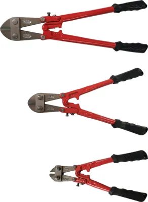 Produktbild von 3 tlg Set Bolzenschneider 300 350 450 mm Bolzenschere Seitenschneider