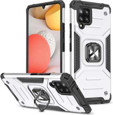 Imagen del producto de Funda protectora Wozinsky con soporte para Samsung Galaxy A42 5G, color plateado