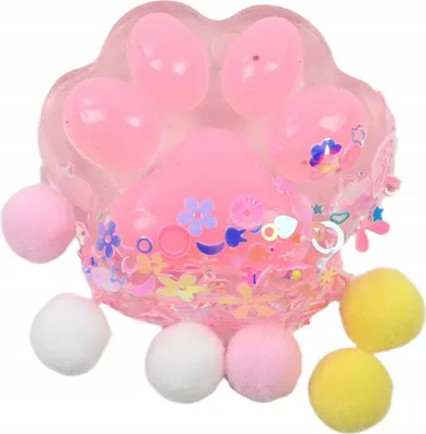 Produktbild von Squishy Katzenpfote Antistress Spielzeug - Sensorischer Knetball zum Drücken - Stressabbau 6cm