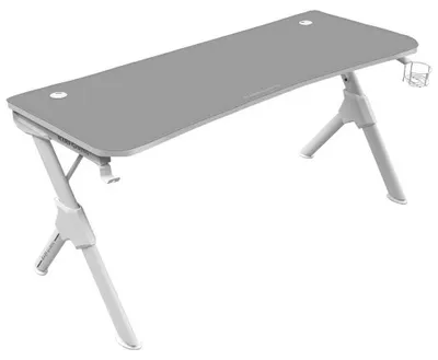 Produktbild von Mars Gaming MGD140W, Gerade, Rechteckige Form, Stahl, Gaming, Karbonfaser, Weiß
