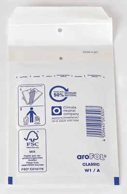 Produktbild von aroFOL® 2FVAF000181 Luftpolstertaschen Nr. 1, 100x165 mm, weiß, 10 Stück